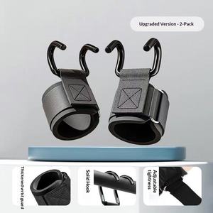 Crochets de musculation avec support de poignet rembourrés et épaissis pour barre de traction et entraînements à domicile - Product Image 5