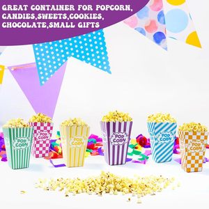 Nhà Máy Tùy Chỉnh Màu Sắc Và Kích Thước Bỏng Ngô Hộp Giấy Bỏng Ngô Container Snack Hộp Với Logo Của Bạn In Hoặc Bỏng Ngô Từ - Product Image 4