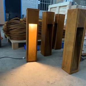 Modern Decorative Waterproof Metal Corten Steel Led Bollard Light - Product Image 6