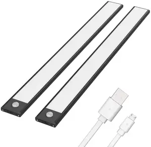 Senseled drahtlose LED Under Cabinet Light Motion Sensor Recharge kabel USB Led Closet Light