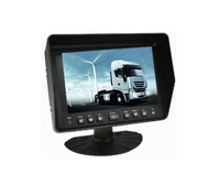 Monitor LCD IPS de 7 Pulgadas para Vehículos, Sistema de Cámara de Visión Trasera para Automóviles, Camiones y Autobuses