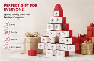 Caja de Calendario de Adviento con Forma de Árbol de Navidad Personalizada, con Cajones, de Cartón Rígido, Triangular, Caja Misteriosa para Regalo Sorpresa - Product Image 2
