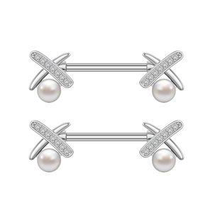 Anneaux de tétons créatifs Gaby, grands et tendance, en acier inoxydable 316L plaqué or, style <span class=keywords><strong>piercing</strong></span> de corps pour femmes - Product Image 5