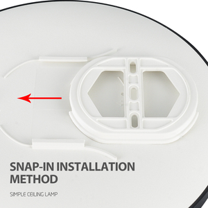 High Quality Modern LED Plastic Surface Mounted Black <strong>Shell</strong> Round Ceiling <strong>Light</strong> for Bedroom and Livingroom 30W - Product Image 5