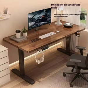 Scrivania per Computer Regolabile in Altezza con Nucleo in Legno Massello, Design Moderno, Scrivania da Gaming Sollevabile per Casa, Studio, Ufficio e <span class=keywords><strong>Lavoro</strong></span> - Product Image 3