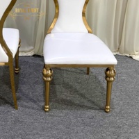 Chaises de Mariage pour Événements et Banquets, Mobilier d'Hôtel, Trône en Acier Inoxydable Doré pour les Mariés