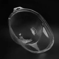 Étui pour casquette de baseball en PVC recyclable transparent avec gaufrage, emballage de boîte à casquette transparente