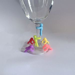 Marqueurs de verres à vin en silicone lavables, de qualité alimentaire, en forme mignonne, accessoires pour le vin, vente en gros - Product Image 2