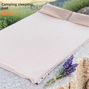 Matelas <span class=keywords><strong>Gonflable</strong></span> Automatique en PVC Floqué pour Tente, Tapis de Couchage de Camping avec Oreiller, <span class=keywords><strong>Coussin</strong></span> d'Air de Voiture à Assemblage Libre - Product Image 3