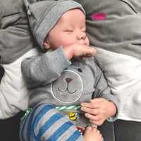 Poupée Reborn Réaliste Bébé Véritable en Gros, Poupées Reborn de 18 Pouces, Poupées Bébé Reborn en Silicone Souple, Cadeau Réaliste pour Bébé