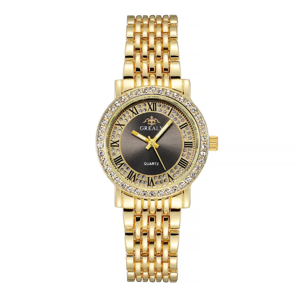Хипхоп новый дизайн элегантные женские часы с бриллиантами высокого качества из нержавеющей стали ремешок женские кварцевые другие часы