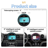 Sistema Android 13 DE 9 pulgadas, reproductor de DVD para coche, navegación GPS Multimedia para Mini F54 F60 2016-2023