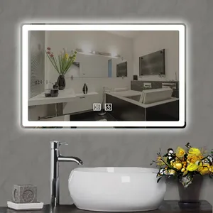Pada sıcak satış en kaliteli lüks otel LED ayna TV akıllı oturma odası Max İş Android beyaz kare ayna yuvarlak ayna