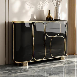 Mobili per Stoviglie in Legno Massello Moderni, Lussuosi ed Eleganti, Armadietti di Alta Gamma per Sala da Pranzo e <span class=keywords><strong>Soggiorno</strong></span> - Product Image 5