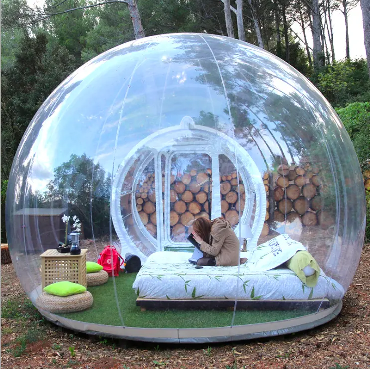 2020 Wholesale Outdoor Event Camping Inflatable Transparent Bubble Dome Tent für Sale