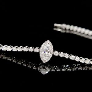 Pulsera Xinfly con Forma de Ojo de Caballo, Oro Au750 de 18k, Diamante Natural de 1.5ct, Joyería para Mujer - Product Image 2