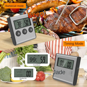 Tp700 <strong>Digital</strong> Remote Wireless Food Kitchen Oven <strong>Thermometer</strong> Probe for BBQ Grill Oven Meat <strong>Timer</strong> Temperature Manually Set - Product Image 2