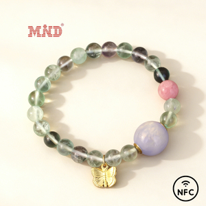 Pulsera <span class=keywords><strong>con</strong></span> Chip RFID <span class=keywords><strong>NFC</strong></span> y Mini Etiqueta, Banda Elástica Impermeable <span class=keywords><strong>con</strong></span> Cristal <span class=keywords><strong>NFC</strong></span> y Piedras Preciosas para Pagos y Transacciones - Product Image 6