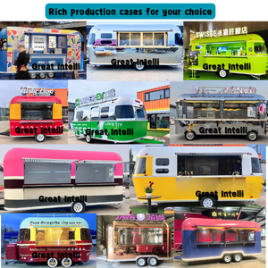 Great Intelli China Totalmente equipado al aire libre Cocina móvil Street Snack Cart para hamburguesas Fruit Winery Retail Food Truck - Product Image 2