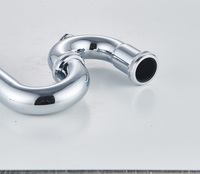 Accessoires de salle de bain Hofen en gros, siphon en laiton doré rose, siphon de lavabo, siphon de lavabo en acier inoxydable