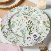 Großhandel Europäischer Stil Minimalistisches Design Hochwertiger 9-Zoll-Dessertteller Langlebiger Umweltfreundlicher Bunter Melamin-Teller