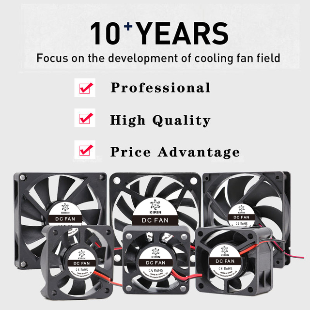 60mm 70mm DC Axial Brushless Waterproof Fan 24V Cooling Blower Electric ABS Plastic Oil Bearing Black
