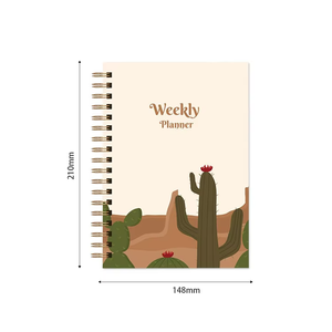 Diário Personalizado com Capa Dura e Espiral, Agenda Diária, Semanal e Mensal, Organizador, Caderno, Presente com Logotipo Personalizado - Product Image 3