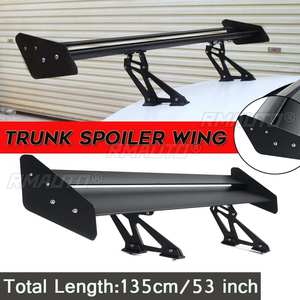 Aileron de course style GT de 135 cm, réglable, universel, pour coffre arrière de voiture, extension d'aileron de coffre - Product Image 1