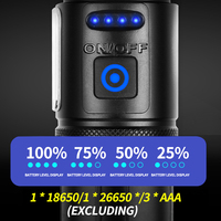 Lampe de poche haute puissance XHP70 COB torche zoomable étanche LED haute Lumens 800-1200lm lampe USB rechargeable