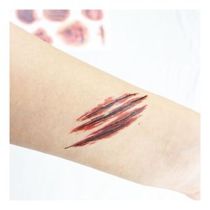 Tatuaje Temporal Realista de Herida Sangrienta con Parche de Piel, Impermeable, para Halloween, Disfraces, Broma, Maquillaje, Accesorios Decorativos - Product Image 2