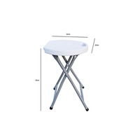 Tabourets pliants en plastique d'extérieur, petits tabourets escamotables en plastique, tabourets pliants en plastique au design carton, table-tabouret pliante en plastique