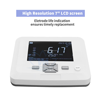 WEIAI Testeur de Qualité d'Eau Numérique de Laboratoire Cosmétique de Bureau Haute Précision 7-en-1 PH/ORP/TDS/EC/Temp/Sal/Rés/DO Mètre PH de Conductivité