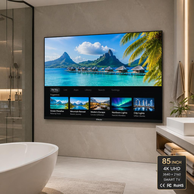 Smart 4K LED TV 85 Inch Android Televisores Inteligentes Frameless Ultra HD Big Screen Television With Built in BT WiFi