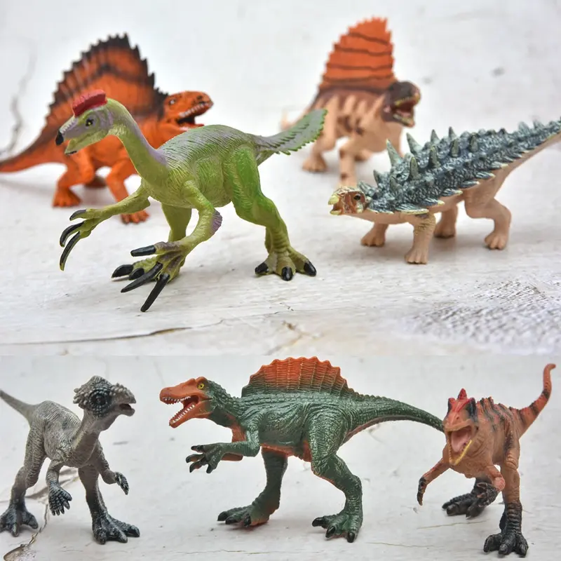 סיטונאי PVC בעלי החיים דגם צעצוע פעולה דמויות חיות בר גן חיות דינוזאור העולם פרק חינוכיים דינוזאור דגם