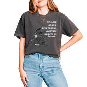 T-shirt Crop Feminista da Donna Comfort Colors, Manica Corta, 100% Cotone Jersey, Girocollo, Vestibilità Ampia, Casual, con Stampa Grafica - Product Image 1