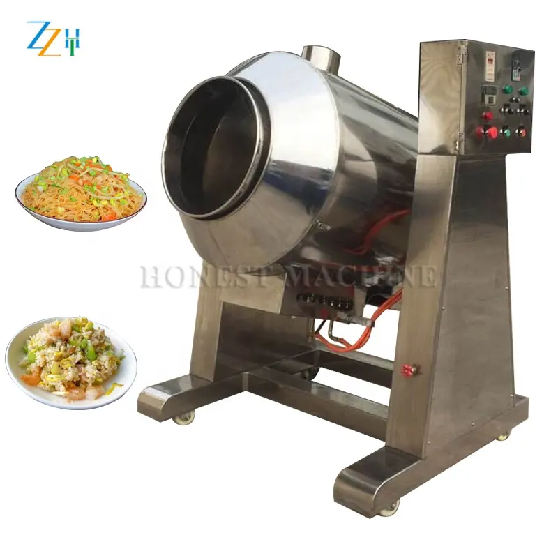 Arroz Frito Wok-Máquina automática a partir de China/Pimentão Frito Biscoitos de Arroz Que Faz A Máquina/Máquina De Cozinhar Arroz Frito