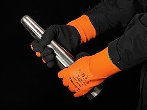Gants de Travail d'Hiver pour Congélateur pour Extérieur par Temps Froid Gardent les Mains au Chaud Gants Imperméables pour la Pêche sur Glace la Neige et le Déneigement - Product Image 5