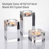 Offre Spéciale – Porte-bougie Tealight 80 mm pour Décoration de Mariage, Cadeaux de Première Communion, Centres de Table, Artisanat en Cristal, Porte-bougie WDY0456