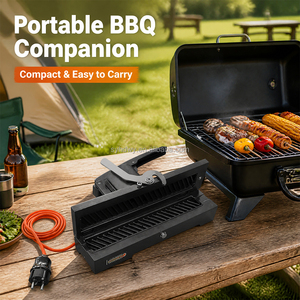<span class=keywords><strong>Barbecue</strong></span> portable en aluminium moderne de haute qualité avec température réglable, gril à flamme directe, et fonction de sécurité anti-flamme, réutilisable - Product Image 3