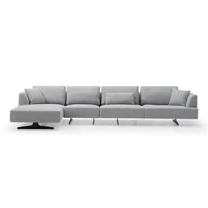 Contemporary Living Room Furniture L Shape Chaise Lounge Sofa Couch fabric Modern Sectional Sofa