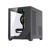 LOVINGCOOL 2025 New Design Micro-ATX Desktop PC Case Aluminum Tower Chassis Cute Tempered Glass Gaming Case Customized in Stock