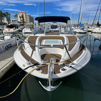 Tapis de pont avant pour bateau Bayliner 245 SB 2003, en mousse EVA imitation teck, style SeaDek MarineMat Gatorstep, auto-adhésif