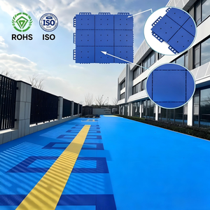 Outdoor <b>Interlocking</b> Sports Flooring, Anti-slip Spliced Plastic <b>Floor</b> <b>Tiles</b> For Kindergarten Playground Basketball Court - Product Image 2