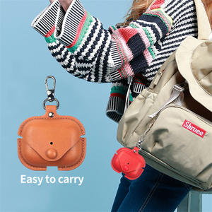 Étui Airpods Pro en cuir PU, design de luxe, antichoc, OEM - Product Image 6