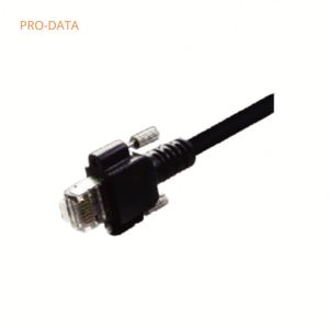 MV Ángulo recto RJ45 Gigabit Ethernet Gige Cables de cámara Aplicación electrónica con tornillos incluidos - Product Image 1