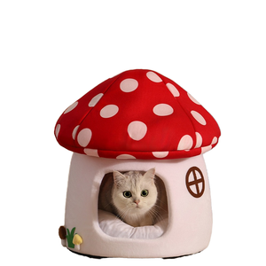 Nichoir pour chat écologique de haute qualité, chaud en hiver, maison pour chat avec nid pour animaux de compagnie, ornements universels pour toutes les saisons, en tissu - Product Image 1