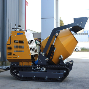 VOLNOS自行式中国1000千克汽油发动机橡胶履带，用于带混合器的小型自卸车柴油 - Product Image 1