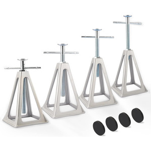 Soporte Triangular de Aluminio para RV, 8.5 Pulgadas de Altura, 6.1 Pulgadas de Base, Resistente para Exteriores, Color Plateado - Product Image 2