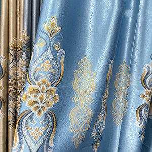 Fabricant vente en gros de haute qualité en satin Jacquard rideau tissu rouleau 280cm <span class=keywords><strong>support</strong></span> personnalisé <span class=keywords><strong>rideaux</strong></span> prêts à l'emploi - Product Image 3