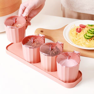 ชุดกล่องเครื่องปรุงในครัว,กล่องเก็บของในครัวเรือนโหลเครื่องปรุง <span class=keywords><strong>Msg</strong></span> และเกลือปั่นโถปรุงรส - Product Image 3